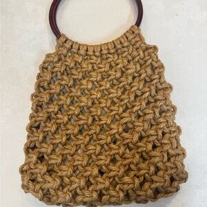 Vintage Handmade Macrame Purse
